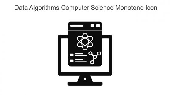 Data Algorithms Computer Science Monotone Icon In Powerpoint Pptx Png And Editable Eps Format