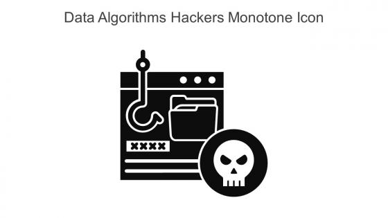 Data Algorithms Hackers Monotone Icon In Powerpoint Pptx Png And Editable Eps Format