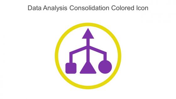 Data Analysis Consolidation Colored Icon In Powerpoint Pptx Png And Editable Eps Format