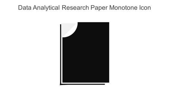 Data Analytical Research Paper Monotone Icon In Powerpoint Pptx Png And Editable Eps Format