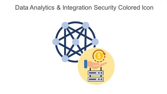 Data Analytics And Integration Security Colored Icon In Powerpoint Pptx Png And Editable Eps Format