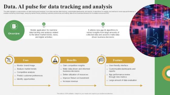 Data Analytics And Market Intelligence Data AI Pulse For Data Tracking AI SS V