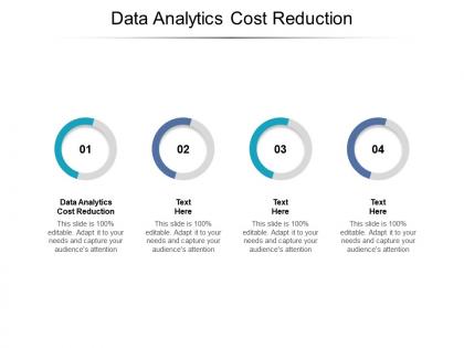Data analytics cost reduction ppt powerpoint presentation icon gridlines cpb
