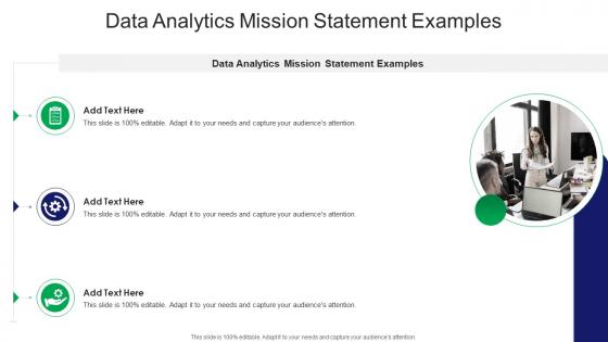 Data Analytics Mission Statement Examples In Powerpoint And Google Slides Cpb