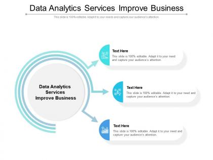 Data analytics services improve business ppt powerpoint presentation inspiration background image cpb