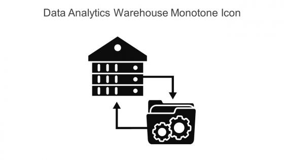 Data Analytics Warehouse Monotone Icon In Powerpoint Pptx Png And Editable Eps Format