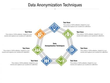 Data anonymization techniques ppt powerpoint presentation infographic template gridlines cpb