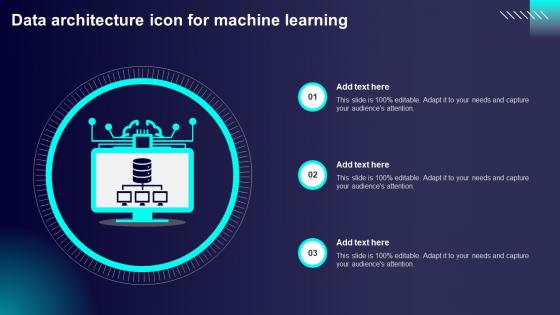 Data Architecture Icon For Machine Learning