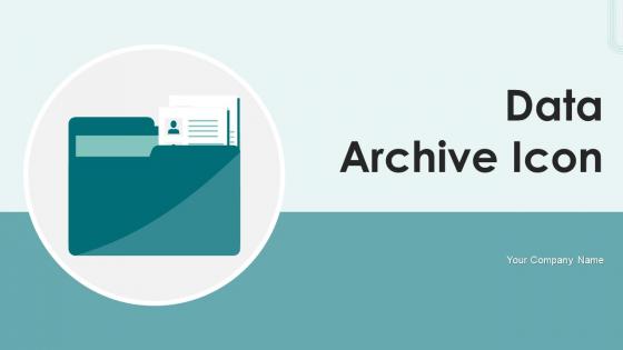 Data Archive Icon Powerpoint PPT Template Bundles