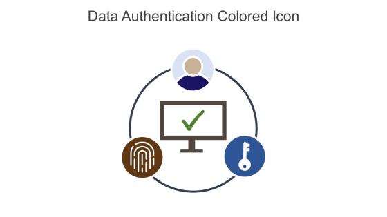 Data Authentication Colored Icon In Powerpoint Pptx Png And Editable Eps Format