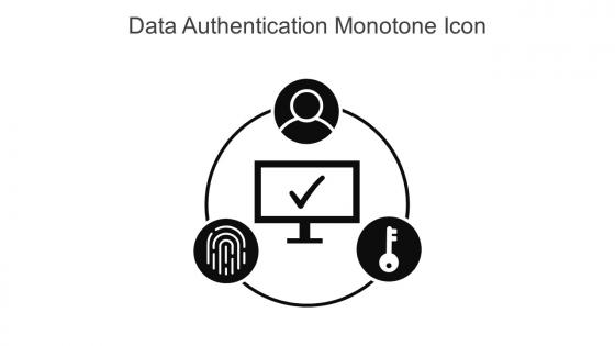 Data Authentication Monotone Icon In Powerpoint Pptx Png And Editable Eps Format