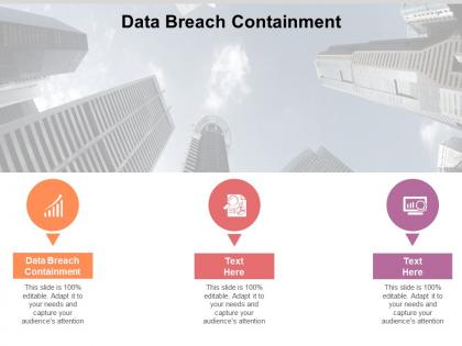 Data breach containment ppt powerpoint presentation icon background image cpb