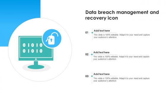 Data Breach Management And Recovery Icon
