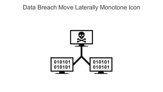 Data Breach Move Laterally Monotone Icon In Powerpoint Pptx Png And Editable Eps Format
