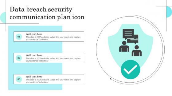 Data Breach Security Communication Plan Icon
