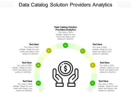Data catalog solution providers analytics ppt powerpoint presentation infographics icon cpb