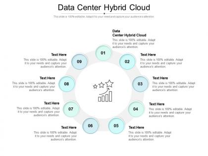 Data center hybrid cloud ppt powerpoint presentation slides mockup cpb