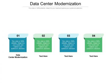 Data center modernization ppt powerpoint presentation outline deck cpb