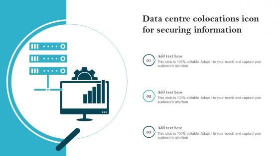 Data Centre Colocations Icon For Securing Information
