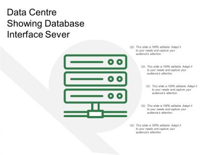 Data centre showing database interface sever