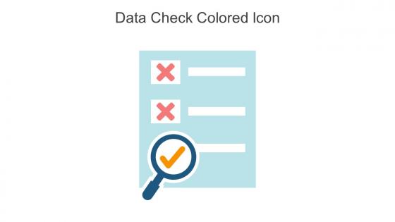 Data Check Colored Icon In Powerpoint Pptx Png And Editable Eps Format