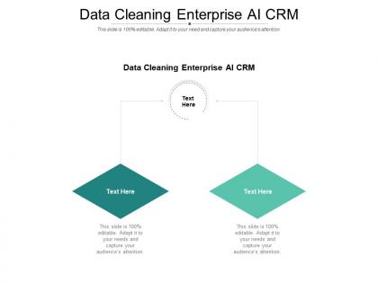 Data cleaning enterprise ai crm ppt powerpoint presentation styles example cpb