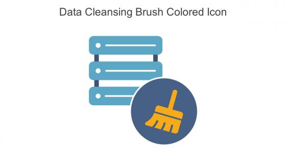 Data Cleansing Brush Colored Icon In Powerpoint Pptx Png And Editable Eps Format