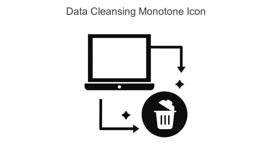Data Cleansing Monotone Icon In Powerpoint Pptx Png And Editable Eps Format