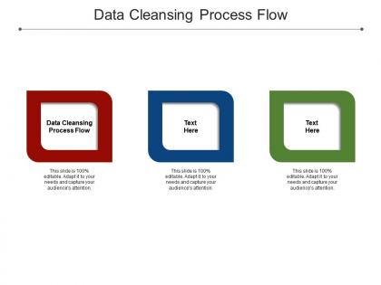 Data cleansing process flow ppt powerpoint presentation portfolio graphic tips cpb