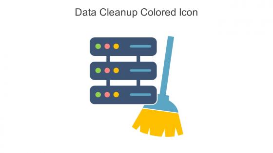 Data Cleanup Colored Icon In Powerpoint Pptx Png And Editable Eps Format