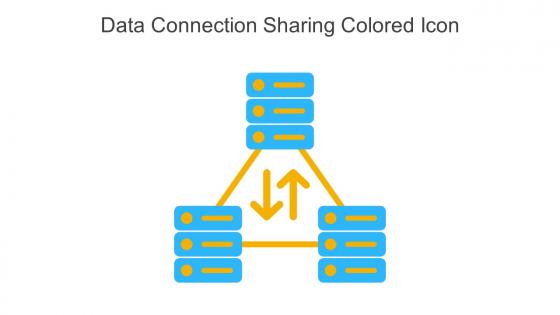 Data Connection Sharing Colored Icon In Powerpoint Pptx Png And Editable Eps Format