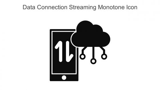 Data Connection Streaming Monotone Icon In Powerpoint Pptx Png And Editable Eps Format