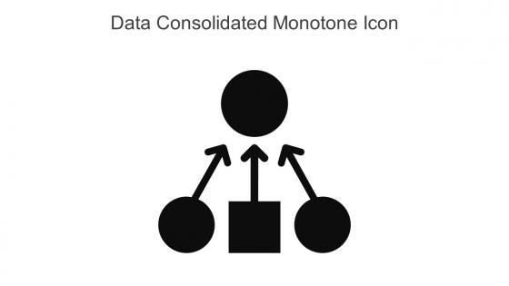 Data Consolidated Monotone Icon In Powerpoint Pptx Png And Editable Eps Format