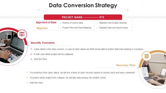 Data conversion strategy project analysis templates bundle ppt download