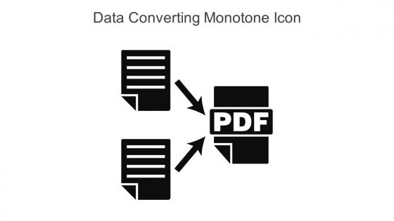 Data Converting Monotone Icon In Powerpoint Pptx Png And Editable Eps Format