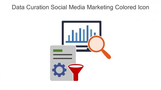 Data Curation Social Media Marketing Colored Icon In Powerpoint Pptx Png And Editable Eps Format