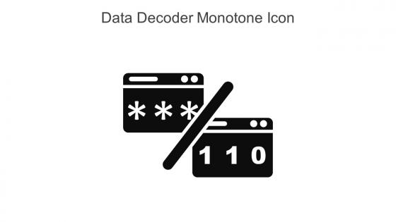 Data Decoder Monotone Icon In Powerpoint Pptx Png And Editable Eps Format