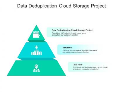 Data deduplication cloud storage project ppt powerpoint presentation layouts gridlines cpb