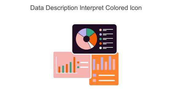 Data Description Interpret Colored Icon In Powerpoint Pptx Png And Editable Eps Format