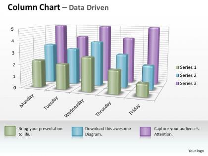 Data driven 3d business inspection procedure chart powerpoint slides