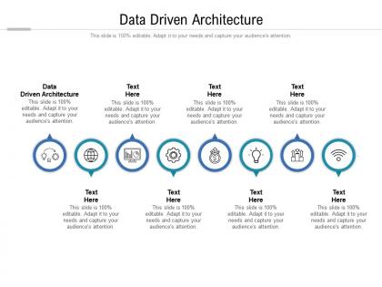 Data driven architecture ppt powerpoint presentation infographic template images cpb