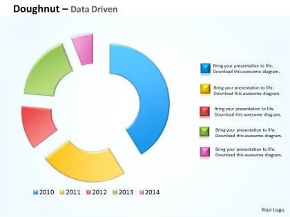 Data driven compare market share of brand powerpoint slides