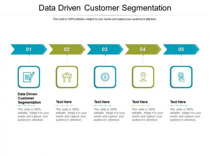 Data driven customer segmentation ppt powerpoint presentation outline background designs cpb