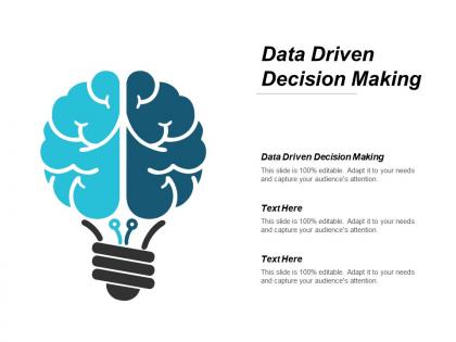 Data driven decision making ppt powerpoint presentation portfolio summary cpb