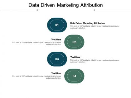 Data driven marketing attribution ppt powerpoint presentation inspiration layout ideas cpb