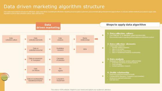 Data Driven Marketing Strategic Algorithm Structure Ppt Model Slide Download MKT SS V