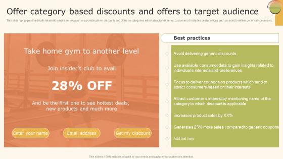 Data Driven Marketing Strategic Offer Category Based Discounts And Offers Ppt Layouts MKT SS V