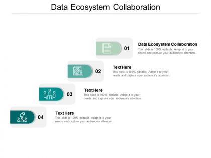 Data ecosystem collaboration ppt powerpoint presentation summary aids cpb