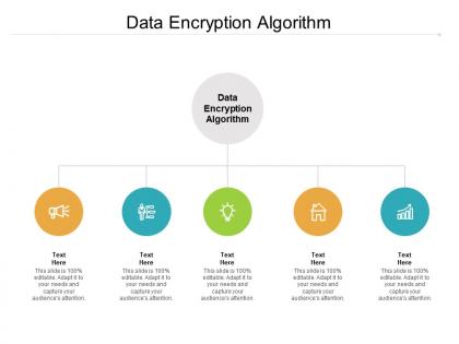 Data encryption algorithm ppt powerpoint presentation diagram images cpb