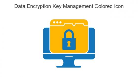 Data Encryption Key Management Colored Icon In Powerpoint Pptx Png And Editable Eps Format